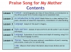 Praise Song for My Mother Teaching Resources (slide 2/40)
